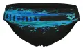 Плавки-брифи дитячі Arena PAINT SWIM BRIEFS чорно-бірюзові 011800-550
