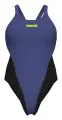 Купальник злитий жіночий Arena TEAM SWIMSUIT SWIM TECH SOLID темно-синьо-чорний 004763-851