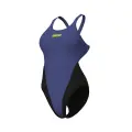 Купальник злитий жіночий Arena TEAM SWIMSUIT SWIM TECH SOLID темно-синьо-чорний 004763-851