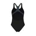 Купальник злитий жіночий Arena GRAPHIC SWIMSUIT SWIM PRO BACK LB чорно-кораловий 011183-554