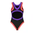 Купальник злитий жіночий Arena BOLD LINES SWIMSUIT чорно-кораловий 011576-639