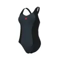 Купальник злитий жіночий Arena SWIMSUIT CONTROL PRO BACK SOLID темно-сіро-чорний 011710-550