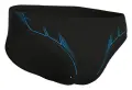 Плавки-брифи Arena GRAPHIC SWIM BRIEFS чорно-блакитні 011187-508