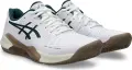 Кроссовки теннисные Asics GEL-CHALLENGER 14 CLAY бело-темно-зелено-коричневые 1041A449-104