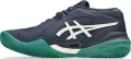 Кроссовки теннисные Asics GEL-RESOLUTION X CLAY темно-сине-бело-зеленые 1041A485-400