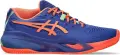 Кроссовки теннисные Asics GEL-RESOLUTION X PADEL сине-оранжево-мятные 1041A492-402