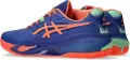 Кроссовки теннисные Asics GEL-RESOLUTION X PADEL сине-оранжево-мятные 1041A492-402