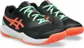 Кроссовки теннисные детские Asics GEL-DEDICATE 8 PADEL черно-оранжево-мятные 1044A064-002