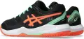 Кроссовки теннисные детские Asics GEL-DEDICATE 8 PADEL черно-оранжево-мятные 1044A064-002
