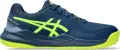 Кроссовки теннисные детские Asics GEL-RESOLUTION 9 темно-сине-лимонные 1044A067-404
