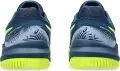 Кроссовки теннисные детские Asics GEL-RESOLUTION 9 темно-сине-лимонные 1044A067-404