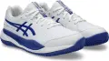 Кроссовки теннисные детские Asics GEL-RESOLUTION X CLAY бело-синие 1044A080-100