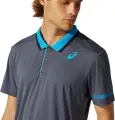 Поло для тенісу Asics PADEL POLO сіро-блакитне 2041A163-022