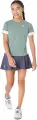 Футболка для тенісу дитяча Asics GIRLS TENNIS SS TOP зелено-молочна 2044A045-400