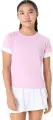 Футболка для тенісу дитяча Asics GIRLS TENNIS SS TOP світло-рожево-біла 2044A045-701