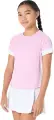Футболка для тенісу дитяча Asics GIRLS TENNIS SS TOP світло-рожево-біла 2044A045-701