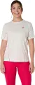 Футболка для тенісу жіноча Asics GAME ALL OVER PRINT SS TOP бежево-рожева 2042A385-100