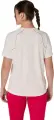 Футболка для тенісу жіноча Asics GAME ALL OVER PRINT SS TOP бежево-рожева 2042A385-100