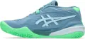 Кроссовки теннисные Asics GEL-RESOLUTION X PADEL сине-зеленые 1041A492-403