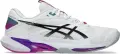 Кроссовки теннисные Asics SOLUTION SPEED FF 4 бело-розово-фиолетово-бирюзовые 1041A532-101