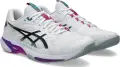 Кроссовки теннисные Asics SOLUTION SPEED FF 4 бело-розово-фиолетово-бирюзовые 1041A532-101