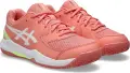 Кроссовки теннисные детские Asics GEL-DEDICATE 8 PADEL оранжево-бело-салатовые 1044A064-700