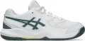 Кроссовки теннисные детские Asics GEL-DEDICATE 8 бело-темно-серо-лимонные 1044A077-108