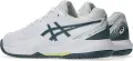 Кроссовки теннисные детские Asics GEL-DEDICATE 8 бело-темно-серо-лимонные 1044A077-108