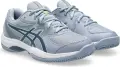 Кроссовки теннисные детские Asics GEL-GAME CLAY/OC серо-темно-зеленые 1044A082-400