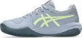 Кроссовки теннисные детские Asics GEL-RESOLUTION X CLAY серо-лимонные 1044A080-402