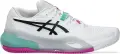 Кроссовки теннисные Asics GEL-RESOLUTION X CLAY бело-бирюзово-розовые 1041A485-103