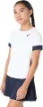 Футболка для тенісу дитяча Asics GIRLS TENNIS SS TOP біло-темно-синя 2044A045-101
