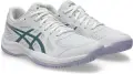Кросівки волейбольні жіночі Asics UPCOURT 6 біло-темно-зелено-бузкові 1072A107-106