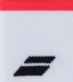 Напульсники Babolat LOGO WRISTBAND біло-червоно-чорні 5UB1261-1089