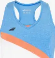 Майка для тенісу дитяча Babolat PLAY TANK TOP блакитно-оранжево-біла 3GTF071-1095