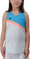 Майка для тенісу дитяча Babolat PLAY TANK TOP блакитно-оранжево-біла 3GTF071-1095
