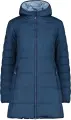 Куртка жіноча CMP JACKET LONG FIX HOOD INSULATED темно-синя 32K1556-M928