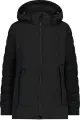 Куртка жіноча CMP JACKET LONG ZIP HOOD WATERPROOF чорна 32K1516-U901