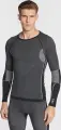 Термобілизна футболка з довгим рукавом CMP MAN SEAMLESS SWEAT темно-сіро-чорна 3Y97800-U901