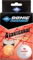 Набор мячей для настольного тенниса Donic EXCLUSIVE (ADVANTGARDE) 3* 40+ оранжево-белый (6 штук) 608533