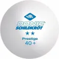 Набір м'ячів для настільного тенісу Donic PRESTIGE 2* 40+ білий (6 штук) 658021