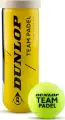 Набір м'ячів для падл-тенісу Dunlop TEAM PADEL 3PET жовтий (3 штуки) 601553