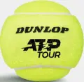 Набір м'ячів для тенісу Dunlop ATP TOUR 3B жовтий (3 штуки) 601598