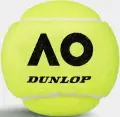 Набір м'ячів для тенісу Dunlop AUSTRALIAN OPEN 4B жовтий (4 штуки) 601602