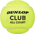 Набор мячей для тенниса Dunlop CLUB ALL COURT 3B желтый (3 штуки) 601629