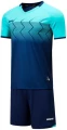 Комплект футбольной формы Europaw 029 SLAVA темно-сине-бирюзовый europaw636