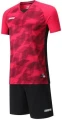 Комплект футбольної форми дитячий Europaw 027 червоно-чорний europaw682
