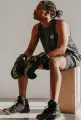 Перчатки боксерские Everlast ELITE 2 BOXING GLOVES черно-золотые (14 унций) P00003272