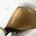 Рукавички боксерські Everlast POWERLOCK 2R TRAINING GLOVES біло-золоті (12 унцій) P00003049