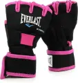 Перчатки-бинты женские Everlast EVERGEL HAND WRAPS черно-розовые S/M P00000736